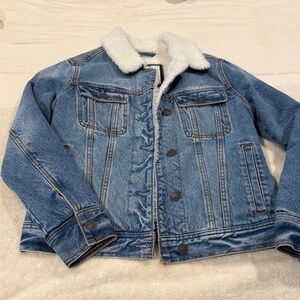 Abercrombie and Fitch Blue Denim Jacket, medium